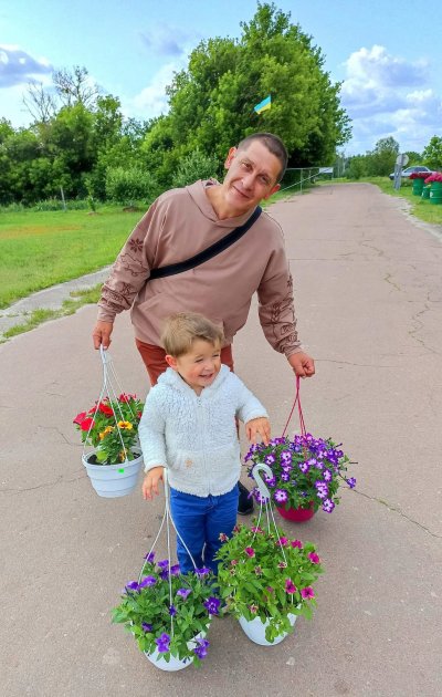 Чоловік Ярослави Сірик із сином