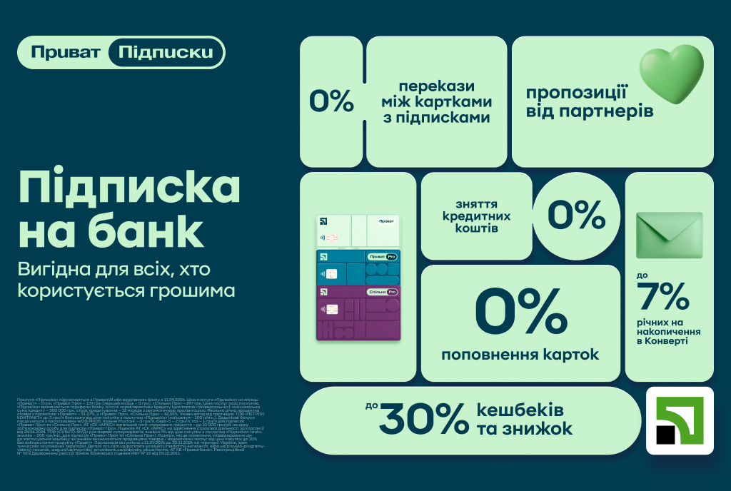 До 1000 грн на місяць додаткових бонусів - ПриватБанк перетворив щоденні витрати українців у новий формат вигоди