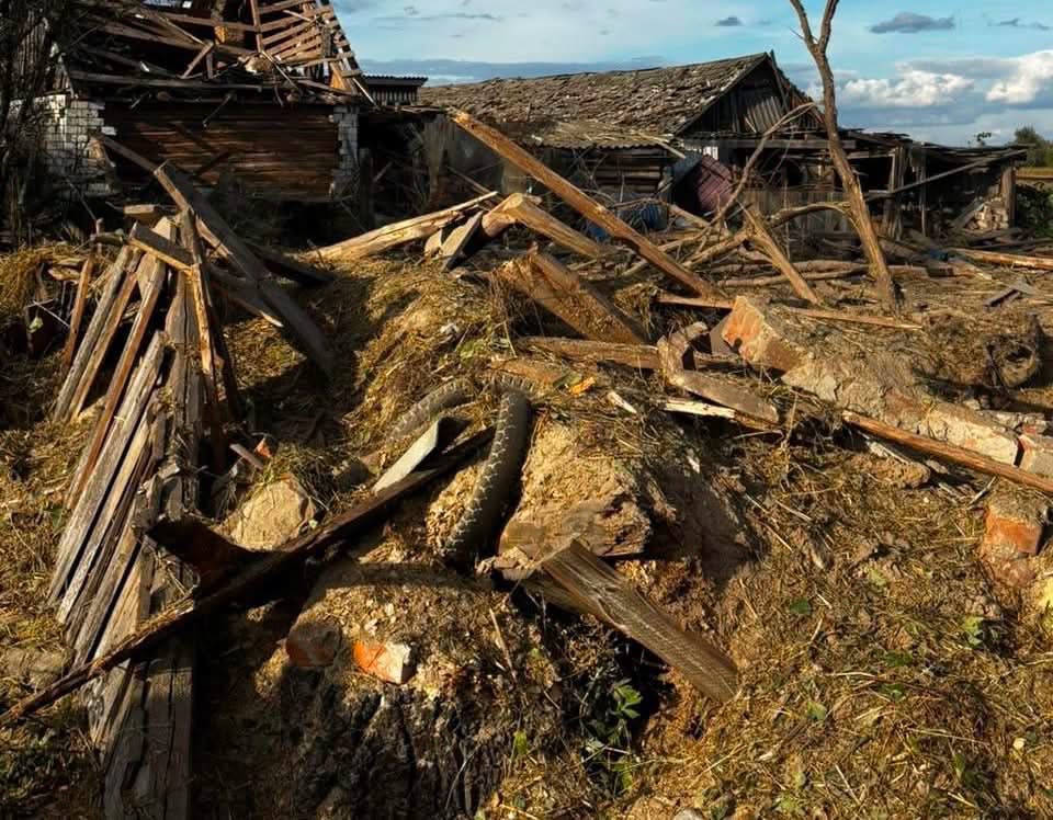 Наслідки удару по селу Чорний Ріг 08.09.2026
