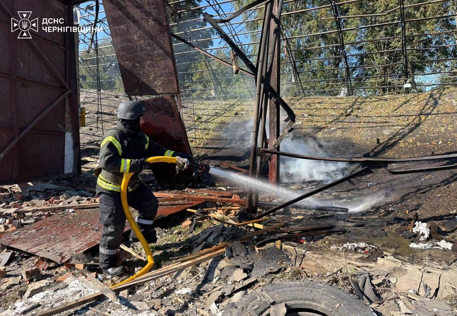 Наслідки удару по агропідприємству в Борзні 29.09.2026