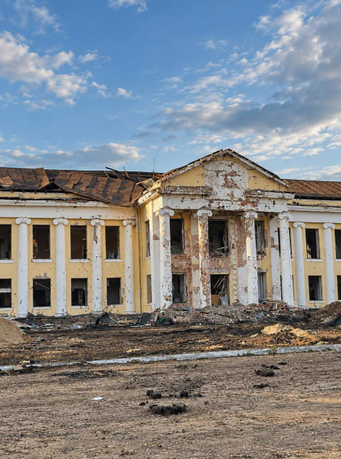 ЦТДЮ після ракетного удару по Прилуках 07.10.2026