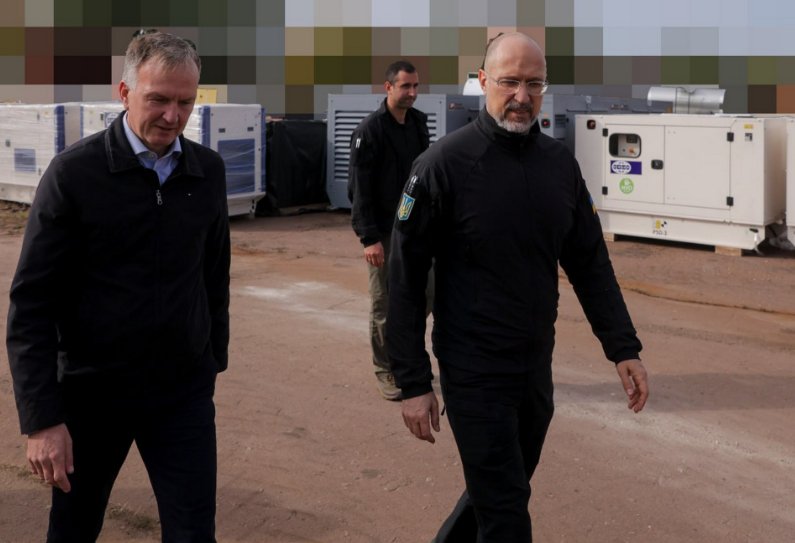 Андрейс Пілдеговічс і Денис Шмигаль