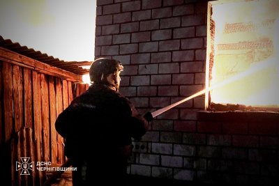 Пожежа після російського обстрілу. 27 жовтня 2026 року