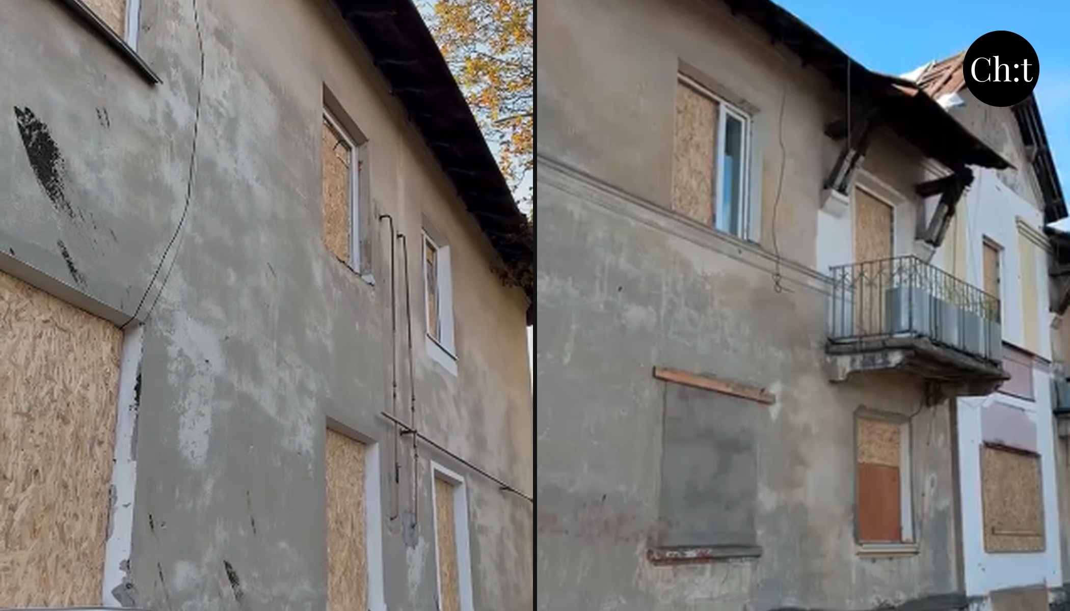 Будинок по вул. Саксаганського. Скрін із відео зі сторінки Даніїла Савенка